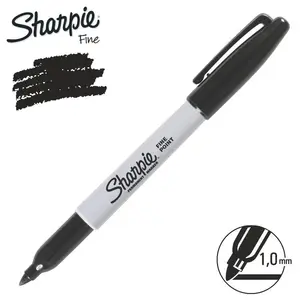 Popisovač Sharpie Fine - permanentní, 1 mm černý
